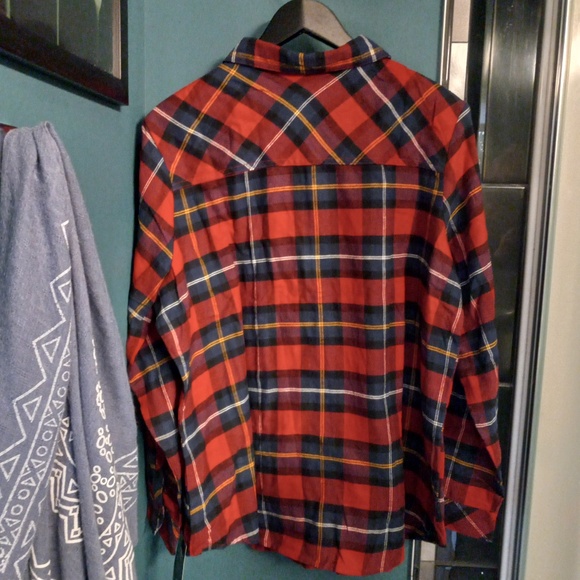 Dickie'sPlaid Flannel Shirt-Women's-SZ 1XL - Picture 2 of 7